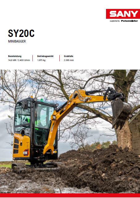 Broschüre SANY SY20C - DE
